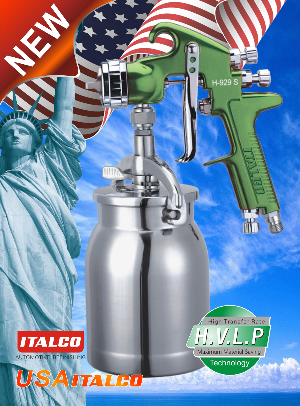 H-929SC H.V.L.P pistola de pintura
